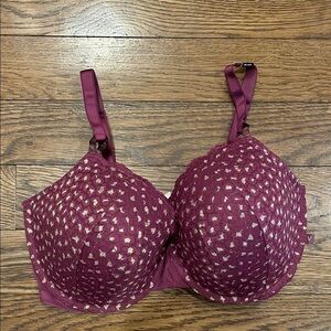 Victorias Secret 38DDD NWT Elegant Purple Lace Bra